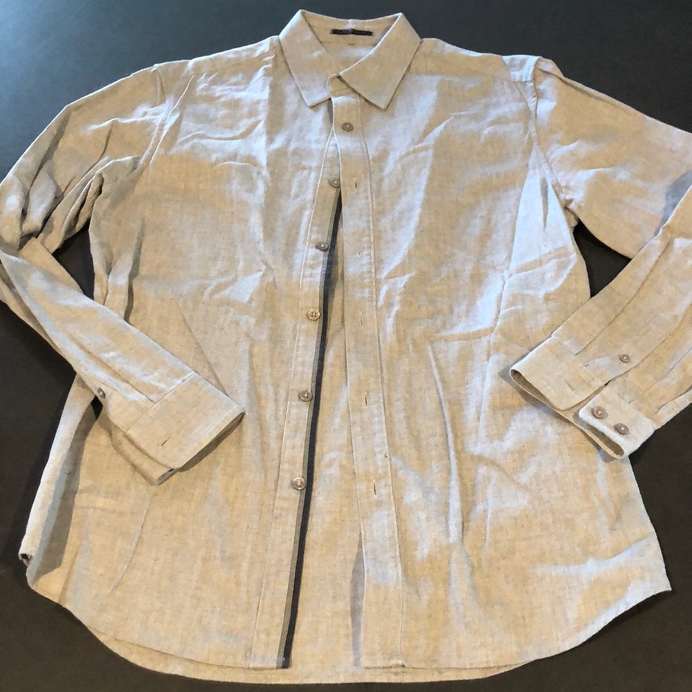 Elie Tahari medium flannel dress shirt